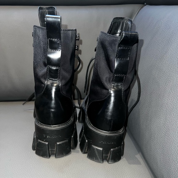 💯 Auth Prada combat boots size 10.5/ size 41 - Picture 7 of 7